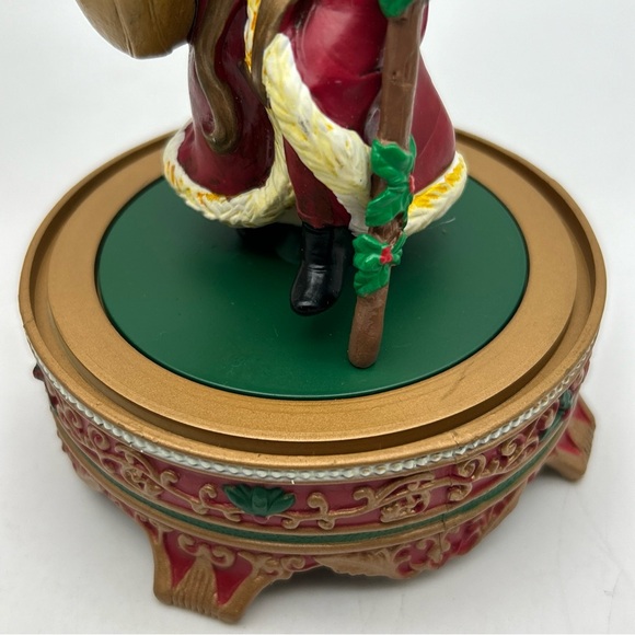 Vtg 1998 Mr Christmas Collectable Dome Santa Clause Rotating Music Box Works - Picture 9 of 15